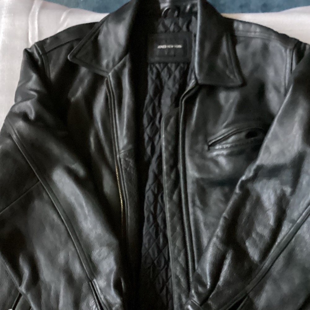 Jones New York Black Leather Jacket
